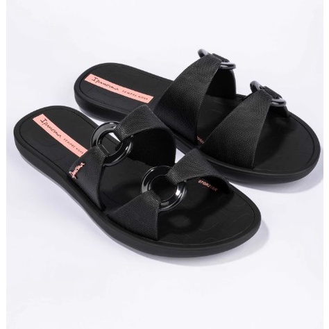 Chinelo Infantil Feminino Slide Ella Macio Ipanema Preta