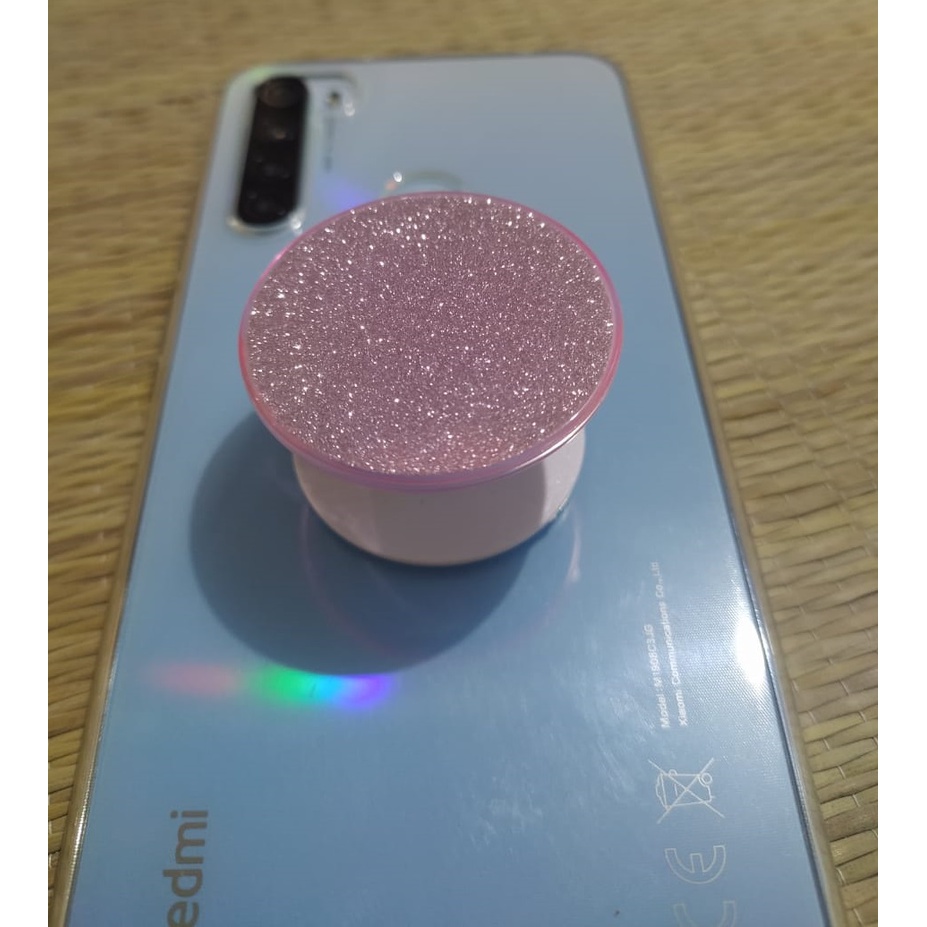 Pop socket glitter segurador socket cel brilho purpurina com cola 3m ...