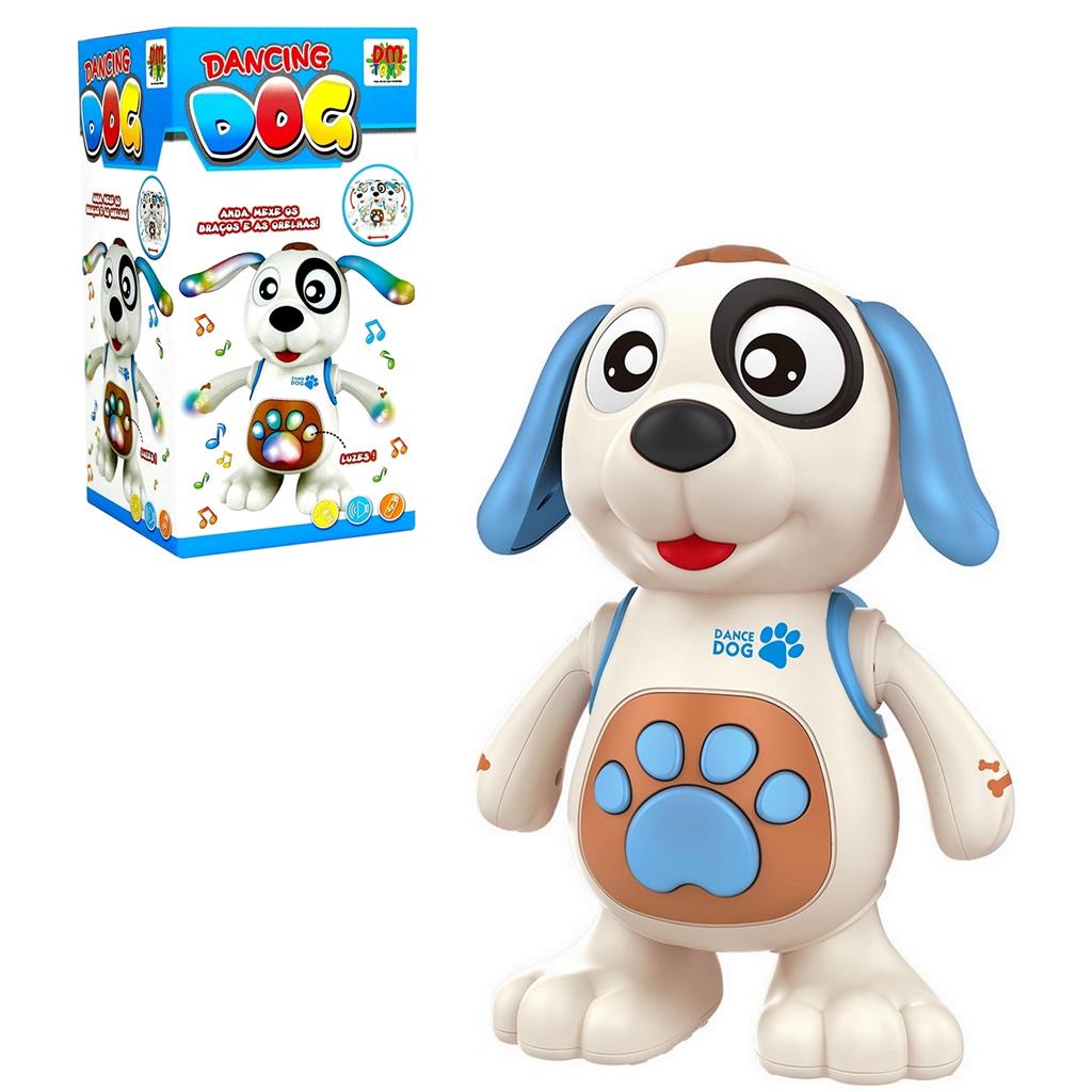 Robo Dancig Dog Com Luz E Som - Dm Toys