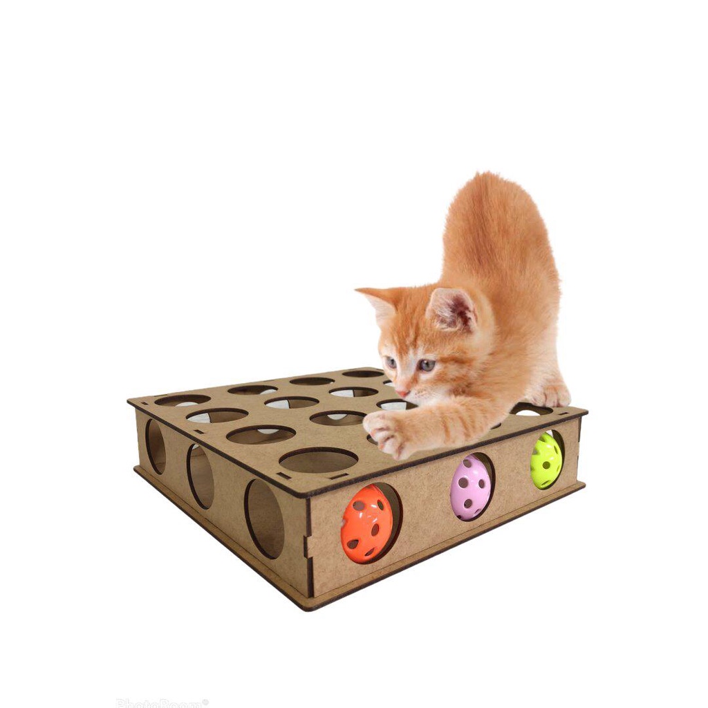 Brinquedo botão para gato 5 peças, dobrável livremente, formato de