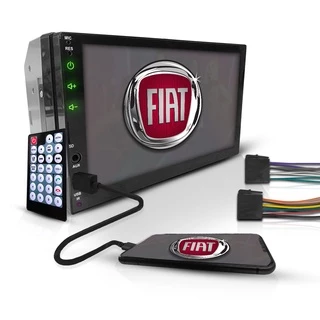 Central Multimidia Universal 2 Din Mp5 Bt Espelha Usb Fiat