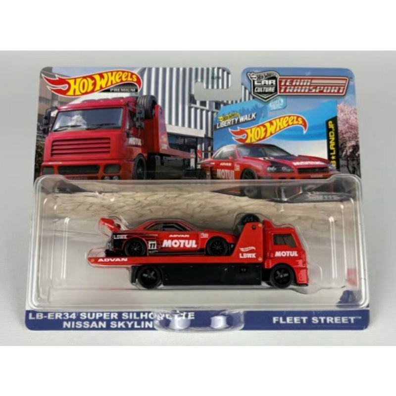Hot Wheels Team Transport LB-ER34 Super Silhouette Nissan Skyline