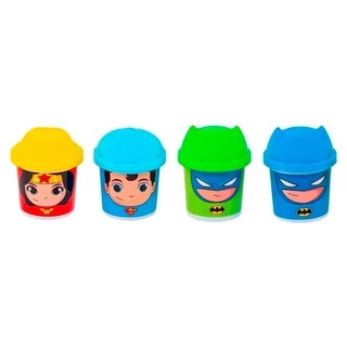 Ki Massa - Superfriends - Massinha Com 4 Potes De 80 G
