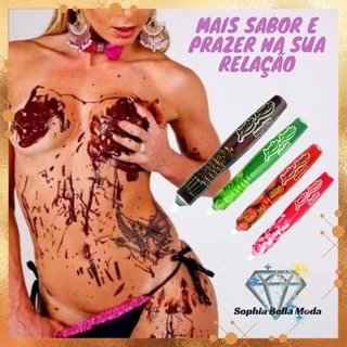 Caneta Comestível Beijavel Erótica Sex Shop Lambe Lambe Vários Sabores