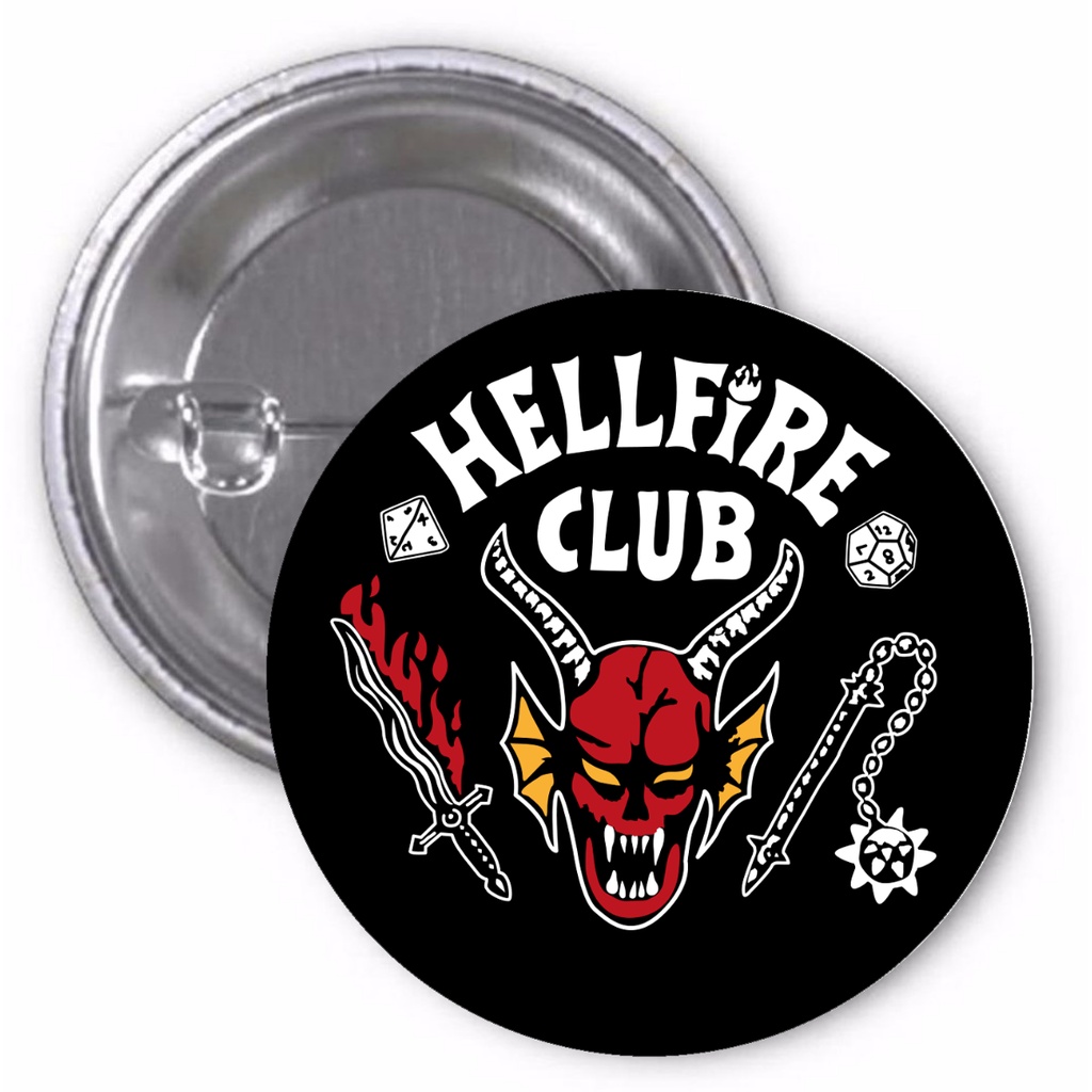 Botton Stranger Things boton buton butons button broche | Shopee Brasil