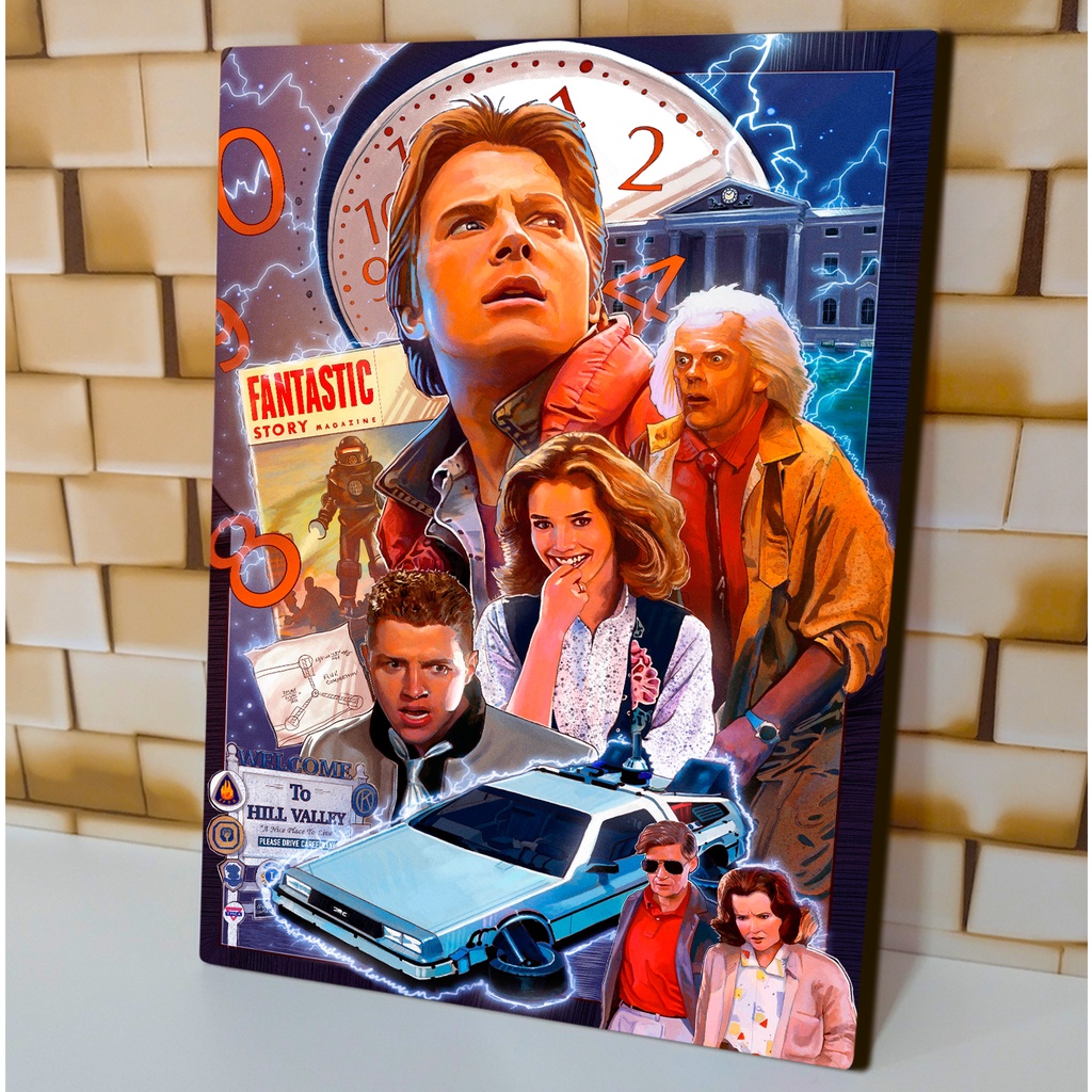 Quadro decorativo A4 De volta para o Futuro, filme