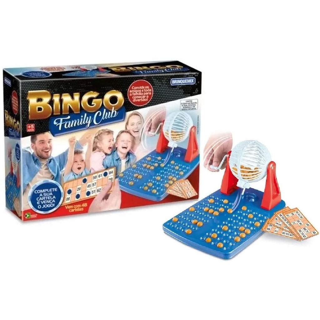 Jogo Bingo Family Club - Brinquemix - Loja Mega