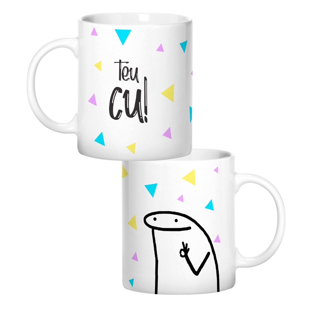 Caneca Meme Flork Teu C*