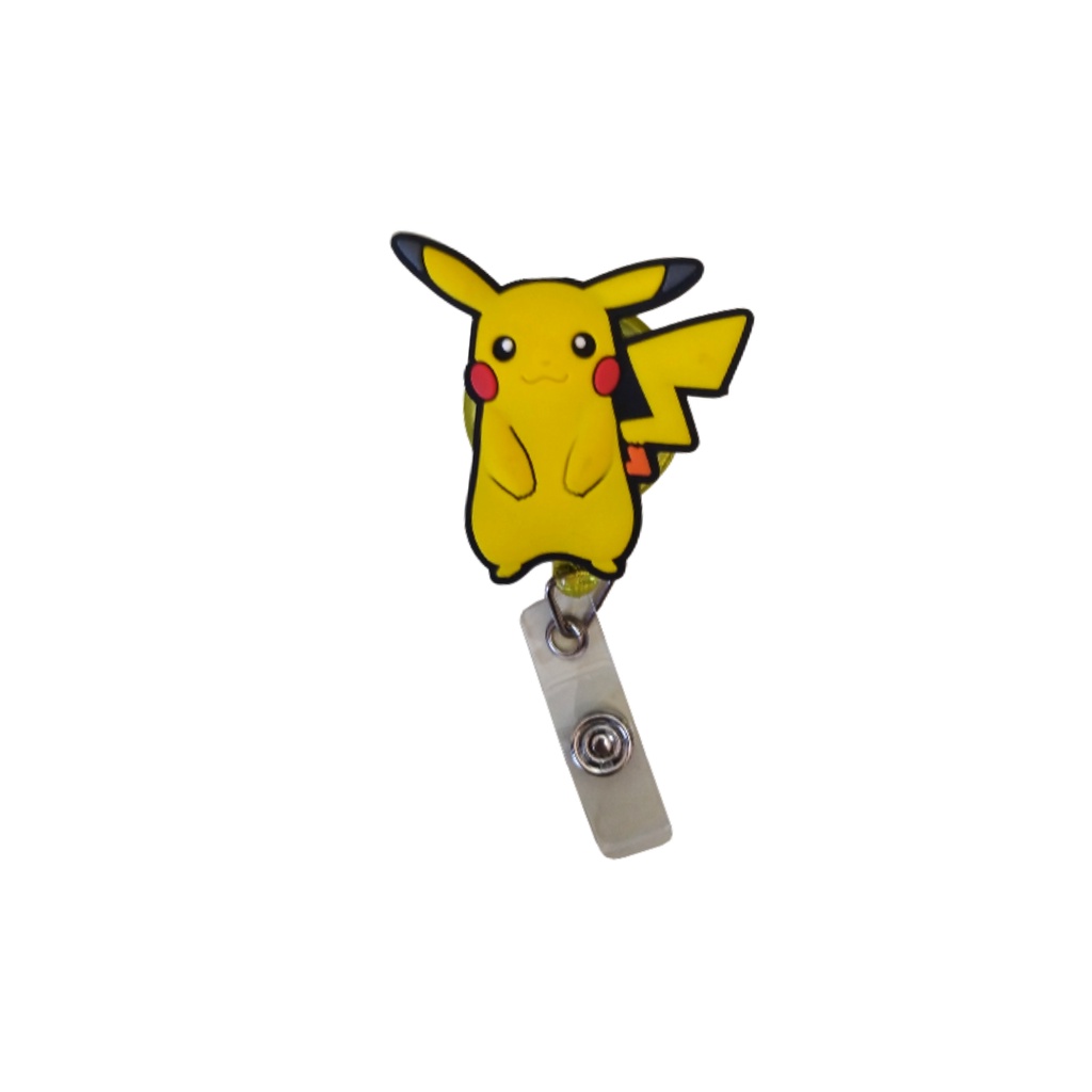 Porta Crachá Retrátil Personalizado Pikachu