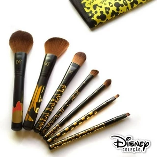 Kit 7 Pincéis Pincel Maquiagem Minnie Disney ORIGINAL