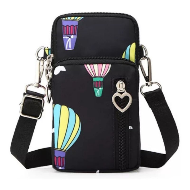 Bolsa Crossbody Shoulder Bag Balões/Água Viva Porta Celular Transversal