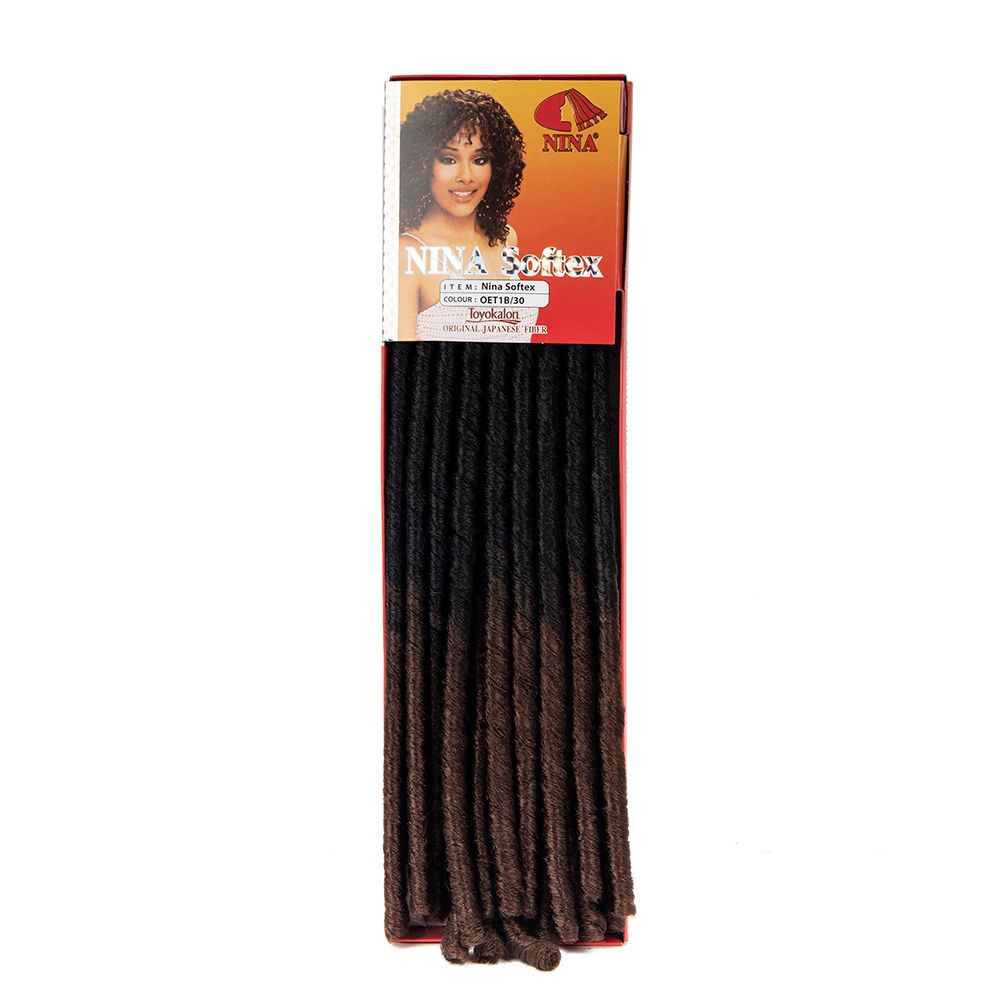 Cabelo Cacheado Nina Softex Original 70g Cor PRETO/CASTANHO OET1B/30