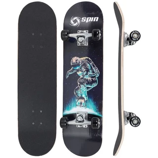 Skate Montado Semi Profissional Skatetboard Spin ABEC 9 com ESTAMPA