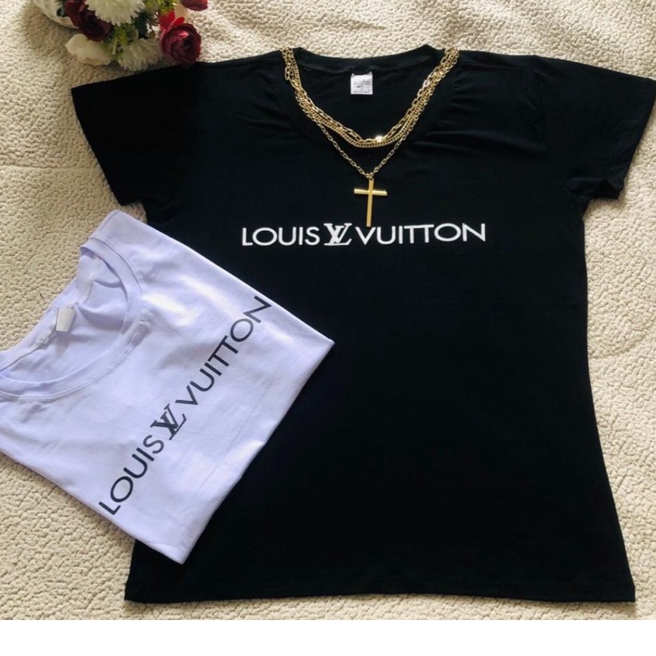 Blusa Louis Vuitton Linda  Camiseta Feminina Louis Vuitton Nunca