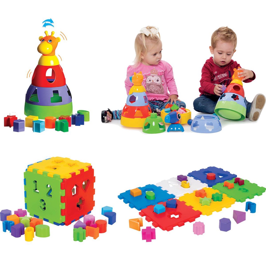 Kit de Brinquedos Educativos para Bebês de 1 ano Menino e Menina ...
