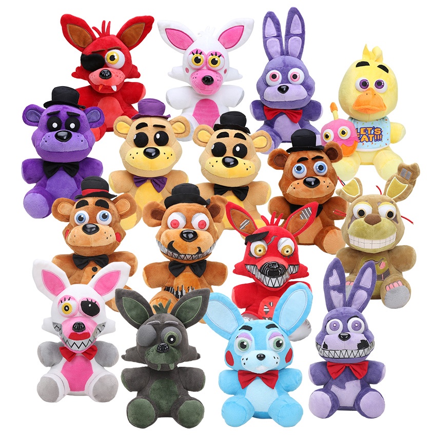 Boneco pelucia five nights at freddy fnaf golden freddy bonnie chica