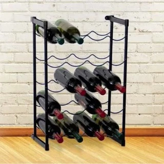 Adega De Vinho Rack Chão Porta Até 20 Garrafas Aramado