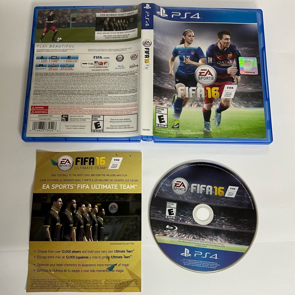 Jogo PS4 FIFA 16