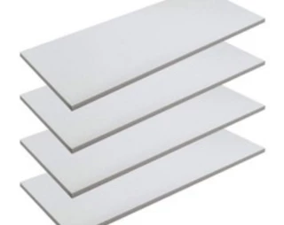 Kit 4 Prateleiras 60x25 MDF Branco com Suporte Flutuante Invisível