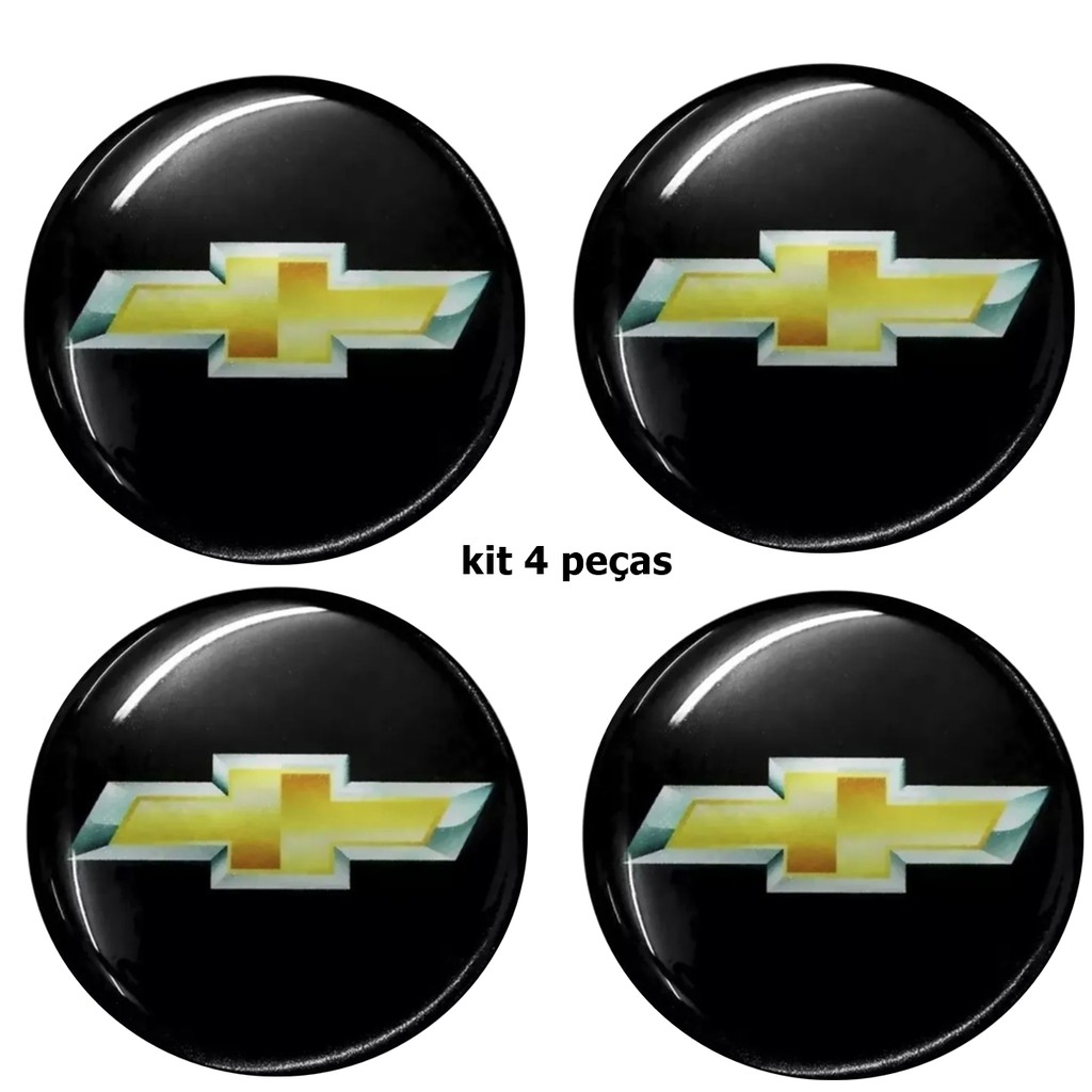 Emblema Gm Chevrolet Adesivo Calota Roda Resinado 51mm 4pçs | Shopee Brasil