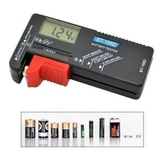 Medidor Digital Pilha Teste Bateria Aa / Aaa / 9v Carga