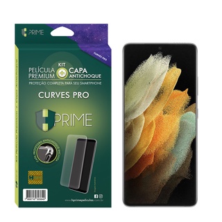 Película Hprime Curves Versão 3 Galaxy S21 Ultra + Capa Tpu