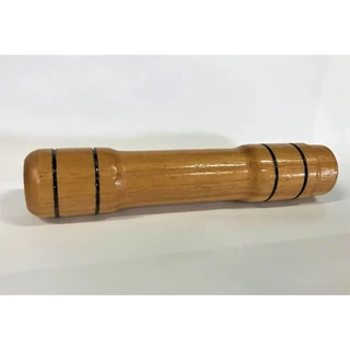 Kit 5 Cabos De Madeira Alta Qualidade Espeto Churrasco Carnes 17Cm Vernizada