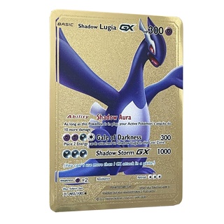 10000 Arceus Vmax DIY Golden Pokemon Cards in Spanish Iron Metal Pokmo  Letters Kids Gift Game Collection Cards