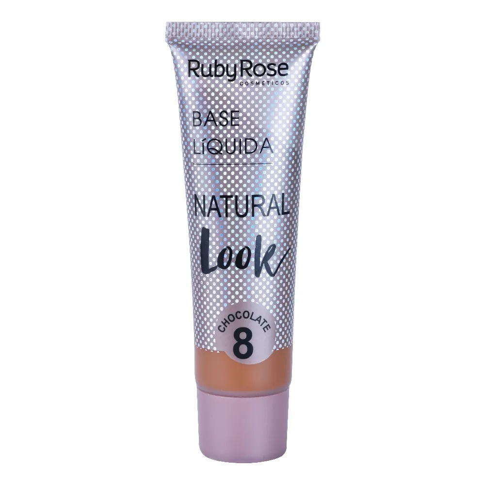 Base Líquida Chocolate Natural Look Chocolate Ruby Rose | Shopee Brasil