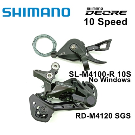 Câmbio Shimano Deore SL-M4100 RD4120/RD5120 Grupo MTB Mountain Bike 10 Velocidades Shifter Trigger