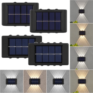 Kit 2 Arandela Slim 2 Focos 10 LED Externa Parede Muro Ip65 Movida Solar
