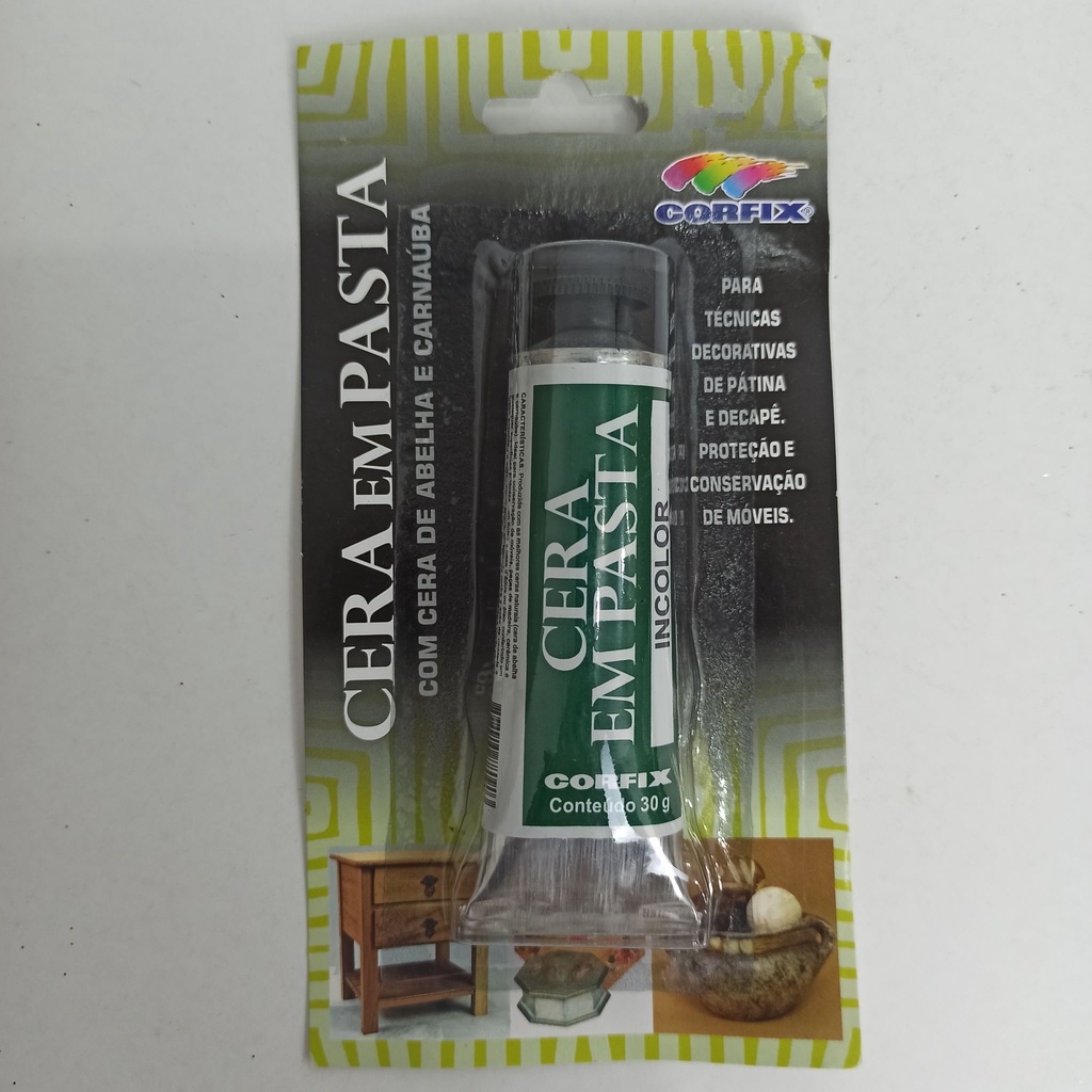 CERA EM PASTA INCOLOR CORFIX - 30g | Shopee Brasil