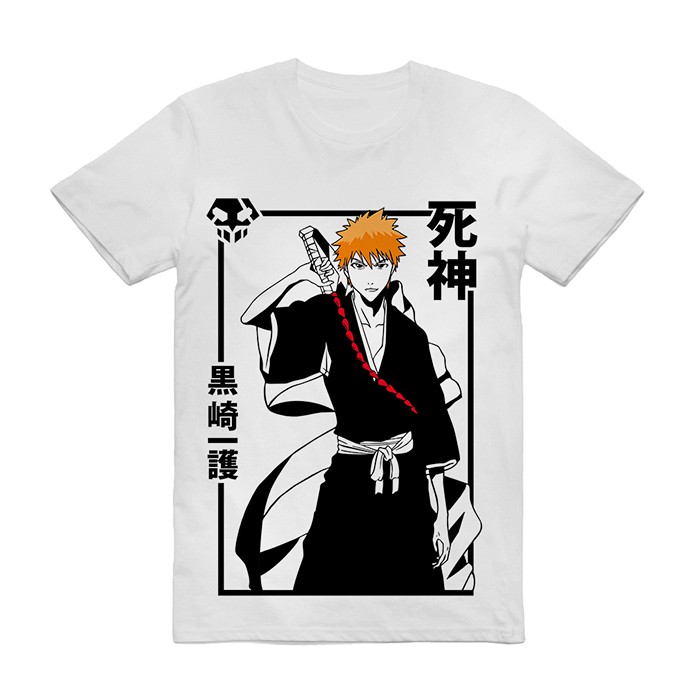 Camisa Camiseta Bleach Anime Personagens Ichigo Bankai Manga Total Arte