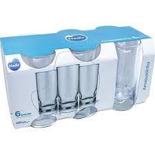 Jogo de Copos Nadir Amassadinho Long Drink com 6 peças