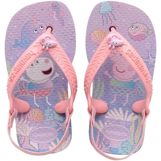 Chinelo Havaianas infantil Peppa Pig Baby lilás calmo