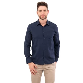 Camisa Social Masculina Manga Longa Não Amassa - Microfibra