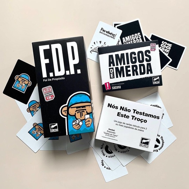 Kit Jogos Treta Tripla Jogos Fdp + Amigos De Merda + Nós Não Testamos ...
