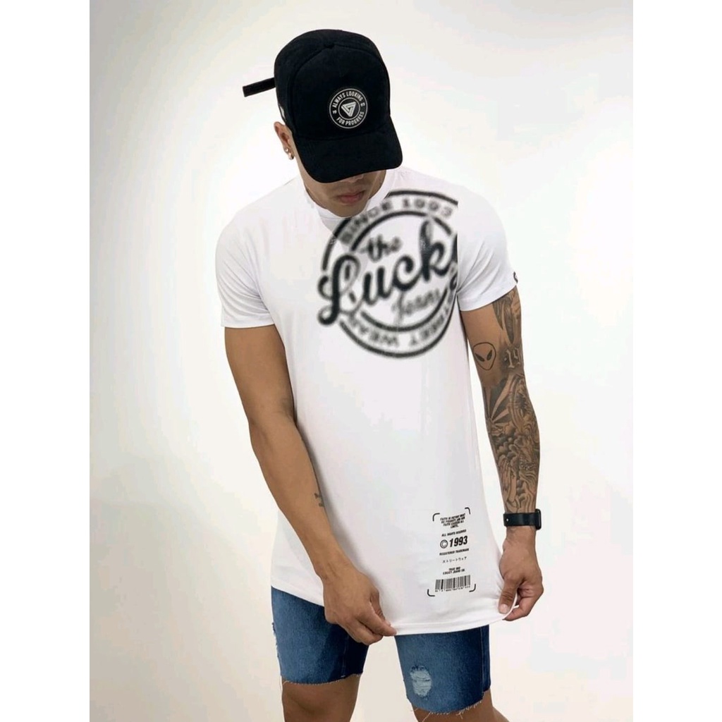 CAMISETA LUCKY JEANS LKJ GLITTER PRETO