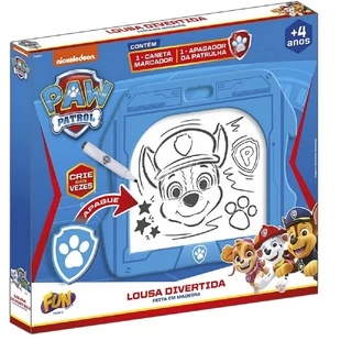 Lousa Divertida Patrulha Canina caneta e apagador 905 - Fun