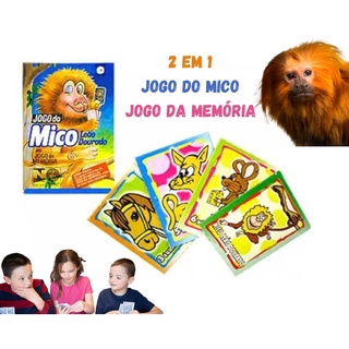 Kit De Jogos De Cartas Educativos Para Crianças Jogo Da Memória , Uno ,  Mico E Rouba Monte Baralho Infantil