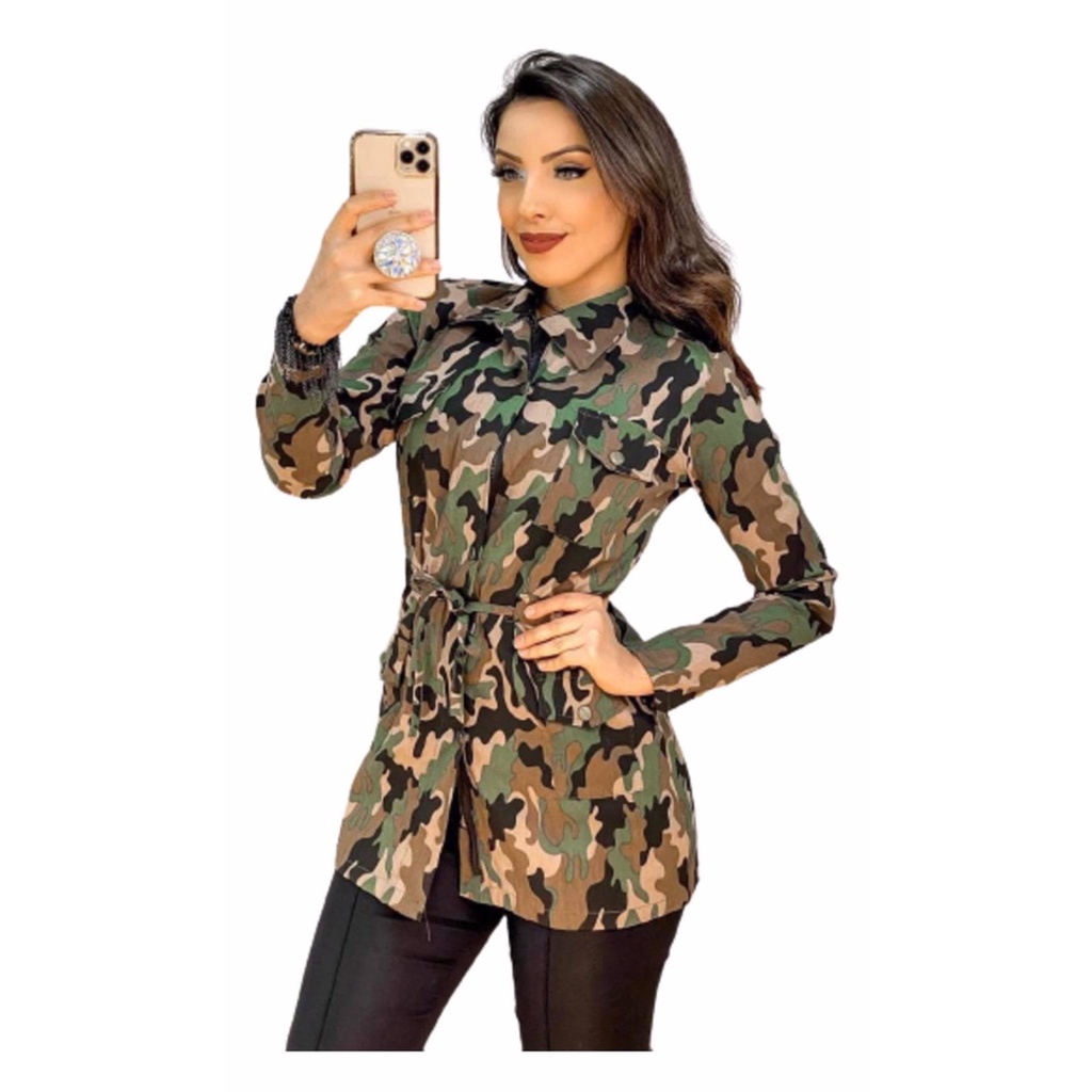 Casaco best sale feminino camuflado