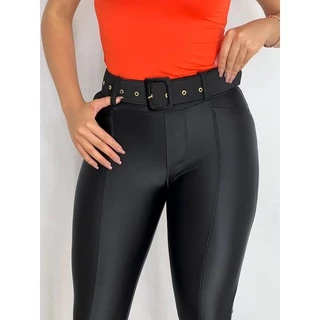 Calça Skinny Cinto Original Alta Compressão Efeito Lipo