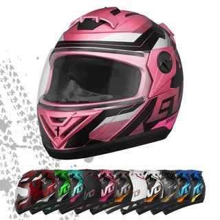 Capacete Para Moto Fechado Barato Evo G8 Varias cores Motoqueiro Masculino Feminino Bau Biz Promoção Pink