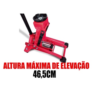 Kit Macaco Hidráulico Jacaré 3 Toneladas Rebaixado Sparta c/ Cabo Auxiliar de Partida 500A 2,5m Starfer
