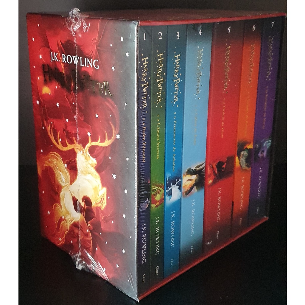 Box Harry Potter Premium Vermelho 7 Livros Em Capa Dura