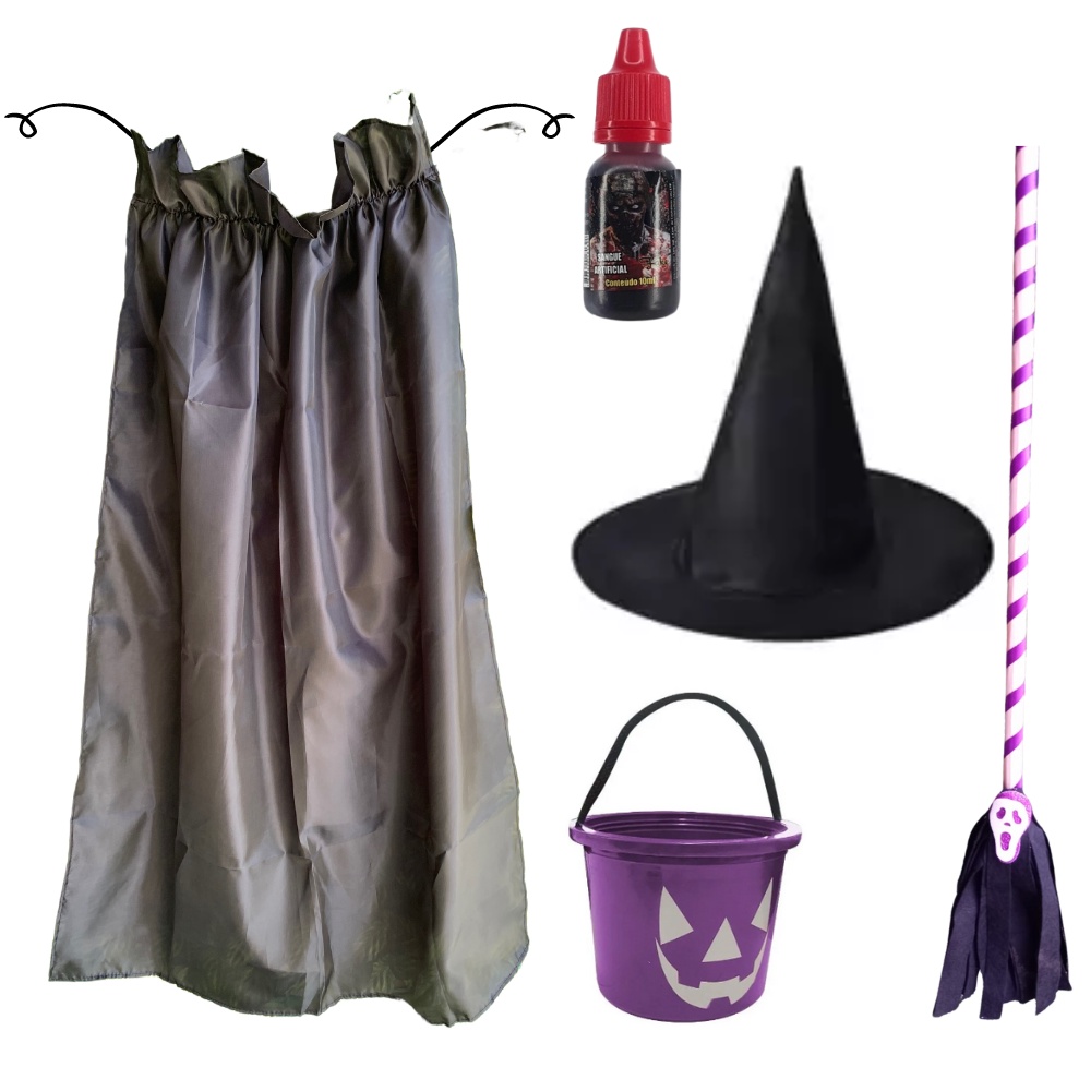 2 pçs festa de halloween bruxa vassoura de plástico bruxa vassoura crianças  vassoura adereços bruxa chapéu para halloween cosplay festa decoração -  AliExpress