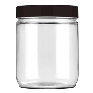 Pote 750ml Recipiente De Vidro Redondo Liso Invicta