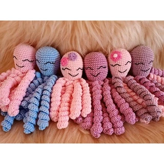 Polvo de crochê para bebês prematuros e recém nascido -Polvinho em Croche para bebês- Amigurumi-Polvinho Amigurumi-Polvo Amigurumi-Polvinho Amigurumi - Bebê recém nascido-Polvo amigurumi croche terapeutico