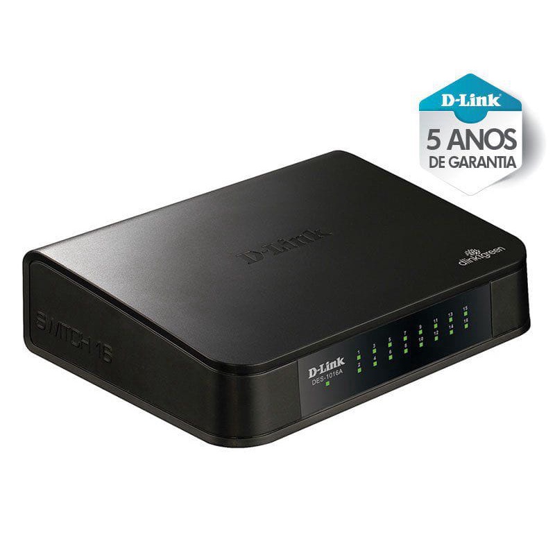 Switch Fast Switch Des-1016a 16 Portas Fast Ethernet | Shopee Brasil