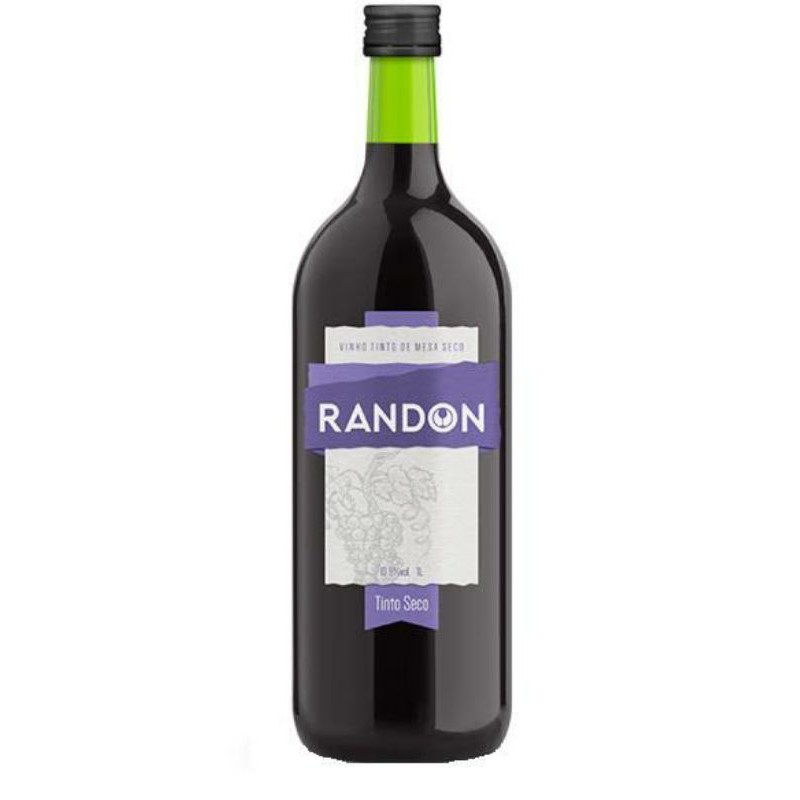Vinho Randon Tinto Seco 1L | Shopee Brasil